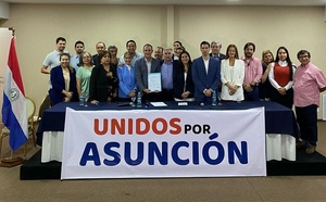 Oposición firma acuerdo de unidad para las elecciones municipales de Asunción