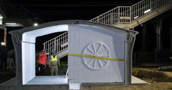 La Nación / Japón: crean la primera estación de tren con impresión 3D