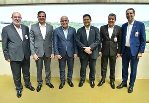 Presidentes del Congreso de Paraguay y de Brasil visitan Itaipú en compañía de directores generales | DIARIO PRIMERA PLANA