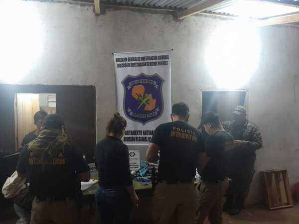 Aprehensiones e incautación de drogas informó la policía