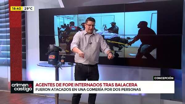 Insólito ataque a agentes de la FOPE en Pte. Hayes: uniformados fueron baleados en una gomería - Crimen y castigo - ABC Color