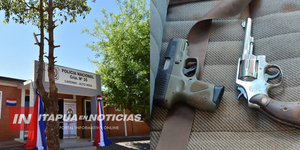 TRES HOMBRES FUERON APREHENDIDOS EN ALTO VERÁ POR PORTAR ARMAS DE FUEGO SIN DOCUMENTACIÓN