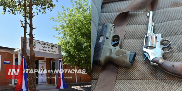 TRES HOMBRES FUERON APREHENDIDOS EN ALTO VERÁ POR PORTAR ARMAS DE FUEGO SIN DOCUMENTACIÓN