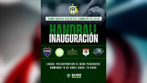 Arranca el Campeonato Distrital de Handball en Cambyretã