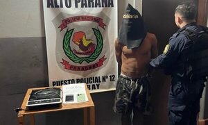 Detienen a joven por hurto domiciliario en el km 11 Acaray