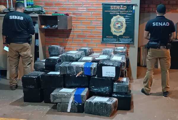 Incautan 1,4 toneladas de marihuana y una camioneta narco en Canindeyú - 1000 Noticias