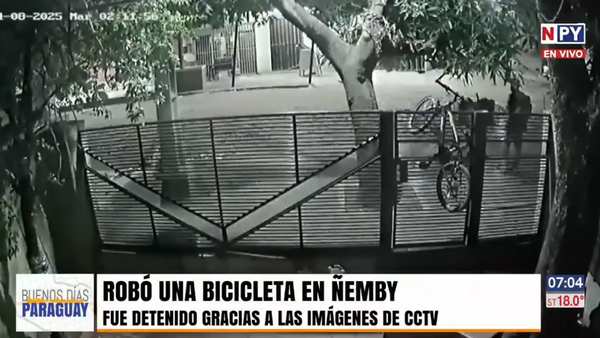 Trepó un portón, llevó una bicicleta y horas después fue aprehendido en Ñemby