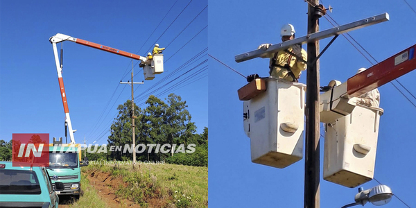 ANDE REALIZA MANTENIMIENTO DE LÍNEA DE MEDIA TENSIÓN PARA MEJORAR EL SERVICIO ELÉCTRICO
