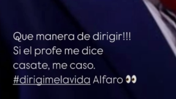 "Si el profe Alfaro dice que me case, me caso", tiró y el DT le dio un empujoncito al altar