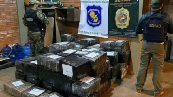 Incautan 1,4 toneladas de marihuana y una camioneta en Canindeyú