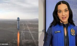 (GALERÍA) ¡La cantante Katy Perry viajó al espacio!
