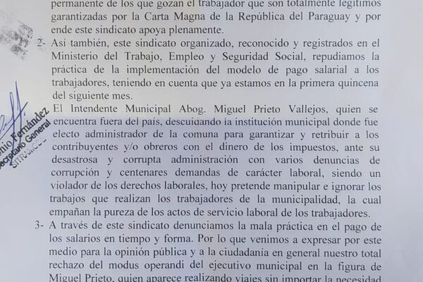 Servidores municipales repudian paseo de Prieto, tras quedar sin dinero en Semana Santa por falta de pago de salarios