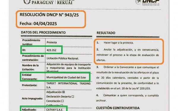 DNCP anula licitación que Prieto acomodó para la misma empresa que le vendió los buses eléctricos