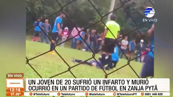 Joven de 20 años fallece tras sufrir infarto durante un partido