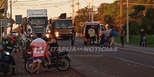  CHOQUE DE MOTOCICLETAS DEJÓ UN HERIDO EN TRINIDAD 