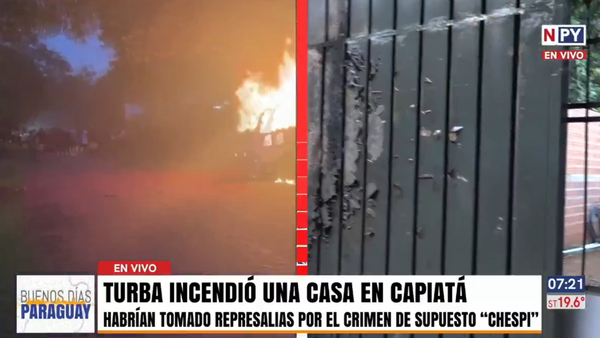 Turba incendió parte de una casa y un camión tras muerte de un “chespi” en Capiatá