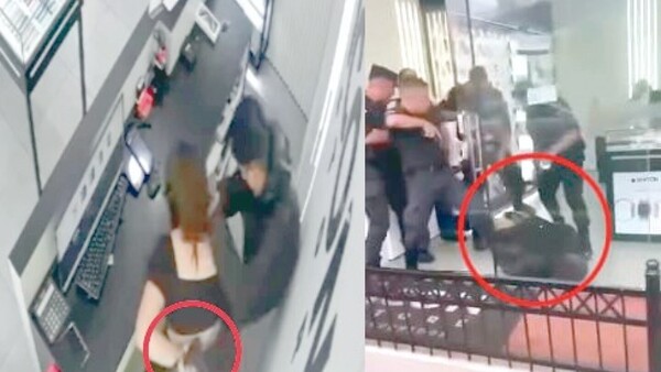 Empleada corrigió a ladrón a golpes, le agarró la poli y sus papás le retaron