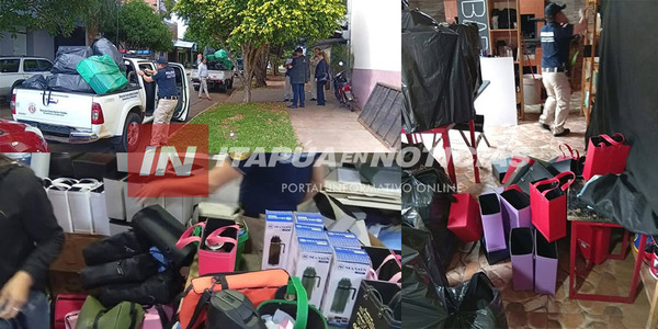 SE REALIZÓ OPERATIVO POR INFRACCIÓN A LA LEY DE MARCAS