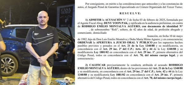 A Ultranza PY: Rodrigo Montalva irá a juicio y sus empresas son pasibles de comiso