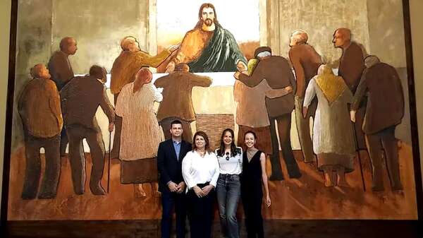 Inauguran obras del artista plástico Koki Ruiz en el hogar de ancianos San Vicente de Paul - Nacionales - ABC Color