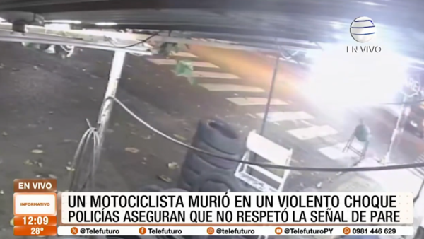 Un motociclista murió en un violento choque