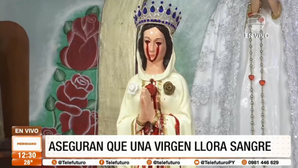 En Luque aseguran que una virgen llora sangre