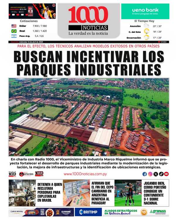 Miércoles, 16 Abril 2025 - 1000 Noticias