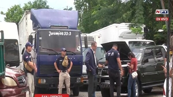 Allanan playa de autos en San Lorenzo por vehículos con chasis adulterado
