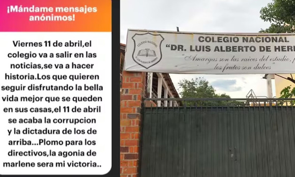 Imputan a estudiante de 17 años por amenaza de atentado en institución educativa de Asunción - OviedoPress