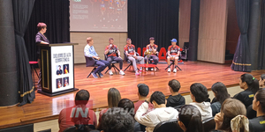 DESTACADAS FIGURAS DE CICLISMO BRILLARON EN PANEL DE LA UNAE