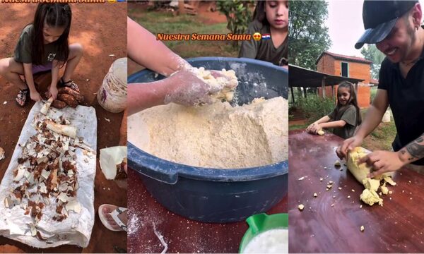 (VIDEO) Will Fretes y su retoñita hicieron chipa, pero pasaron cosas…