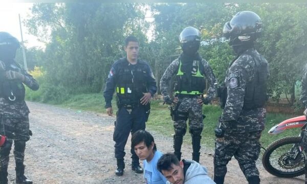 Linces detuvieron a motochorros armados y con chalecos antibalas