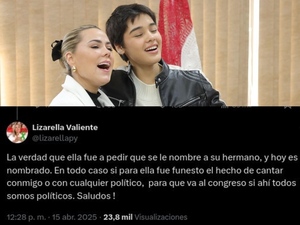 Ayelén Alfonso fue al senado a pedir nombramiento de su hermano y la senadora Lizarella lo confirmó