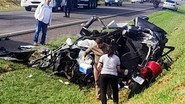 Brutal choque frontal deja 3 muertos y 2 heridos en Misiones