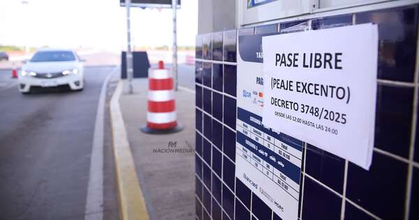 Diario HOY | Exoneración de peaje rige de vuelta el domingo y no incluye puestos de ruta PY02