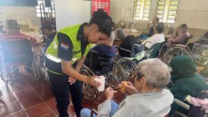 Llevan chipa y cocido a un hogar de ancianos de Ciudad del Este