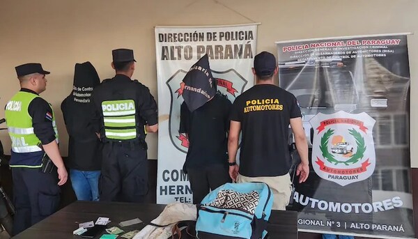 Capturan a brasileños por robo de vehículo en Hernandarias tras análisis de cámaras de seguridad