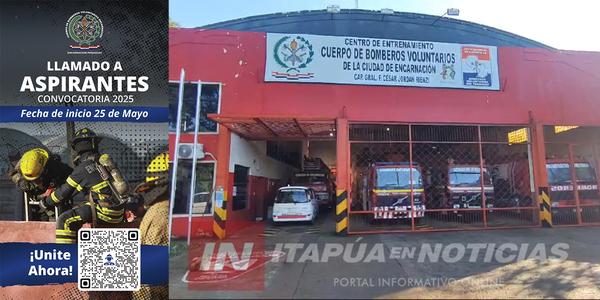 ABREN CONVOCATORIA PARA ASPIRANTES DEL CUERPO DE BOMBEROS VOLUNTARIOS DE ENCARNACIÓN