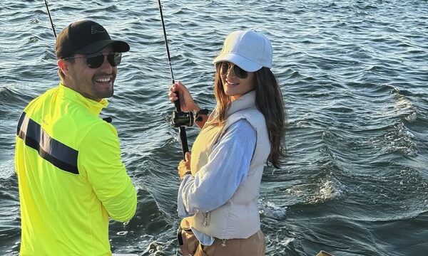 Leryn Franco se fue de pesca y a la hora de buscar un baño, la naturaleza aportó lo suyo