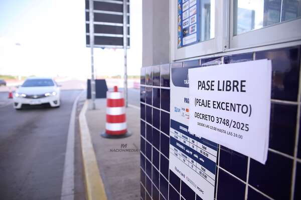 EXONERACIÓN DE PEAJE RIGE DE VUELTA EL DOMINGO