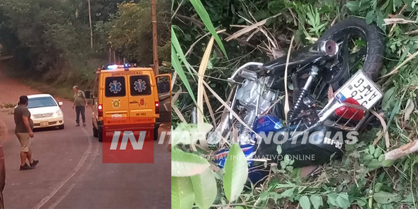 MOTOCICLISTA FALLECIÓ TRAS CAÍDA EN OBLIGADO