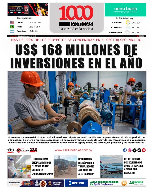 19 Abril 2025 - 1000 Noticias