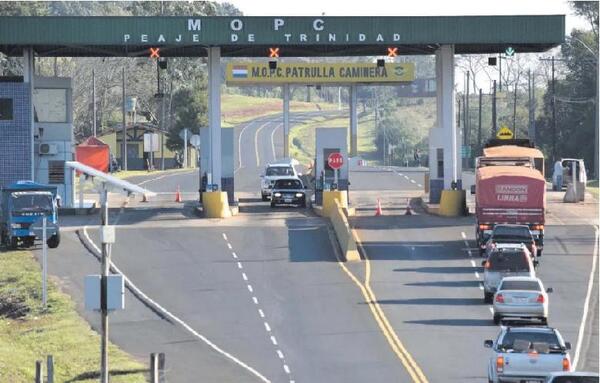 Liberados nuevamente los peajes del MOPC por hoy