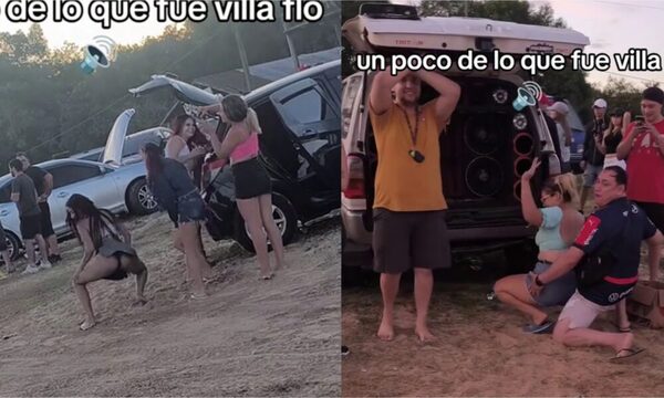 (VIDEO) La “tradición” de Semana Santa en Villa Florida sigue: ¡chupi y bailes osados!