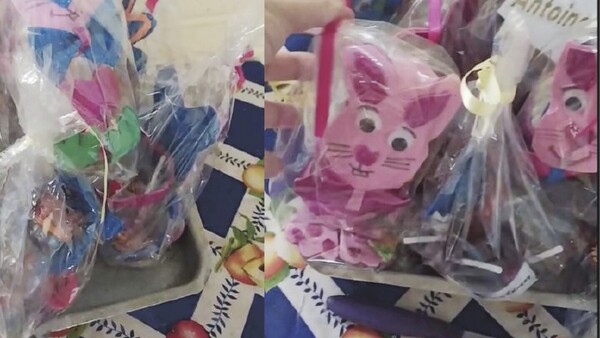 Abue se ingenió para pascuar a sus nietos