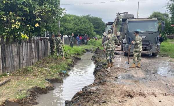 Vallemí: continúan trabajos para evitar inundaciones y solicitan 500 tubos de cemento - Nacionales - ABC Color