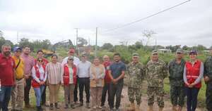 La Nación / Ministro de Defensa verificó tareas de asistencia a familias de San Lázaro