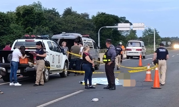 Motociclista fallece en trágico accidente sobre la Ruta PY02 en Coronel Oviedo - OviedoPress