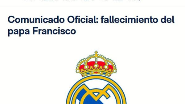El Real Madrid asegura que el Papa Francisco es una "figura histórica y universal"