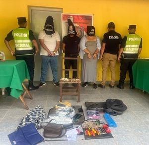 Desbaratan banda de delincuentes y recuperan objetos hurtados - 1000 Noticias